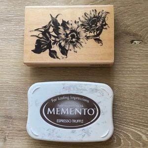 Used Hello Sunshine stamp with Ink